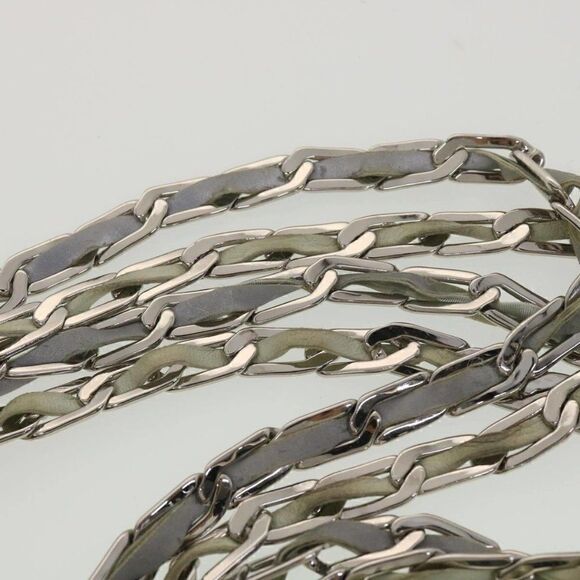 CHANEL Mademoiselle Chain Shoulder Bag Leather LIme Green CC - Picture 8 of 15